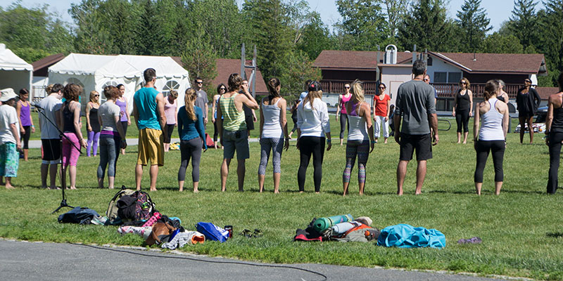 yoga at Wanderlust Vermont
